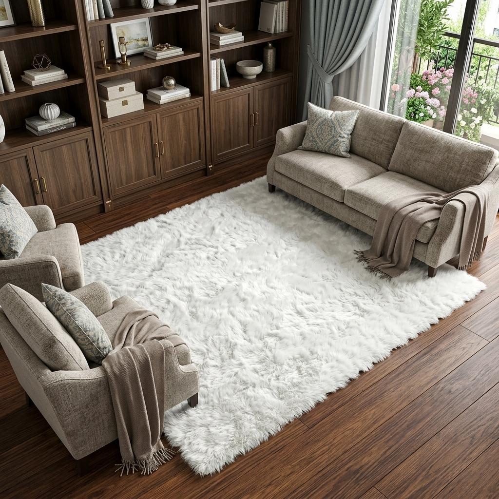 8' X 10' Orange And Peach Abstract Shag Washable Area Rug With UV Protection - HomeRoots - Flyclothing LLC