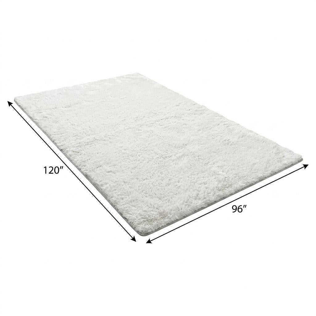 8' X 10' Orange And Peach Abstract Shag Washable Area Rug With UV Protection - HomeRoots - Flyclothing LLC