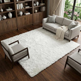 9' X 12' Orange And Peach Abstract Shag Washable Area Rug With UV Protection - HomeRoots - Flyclothing LLC