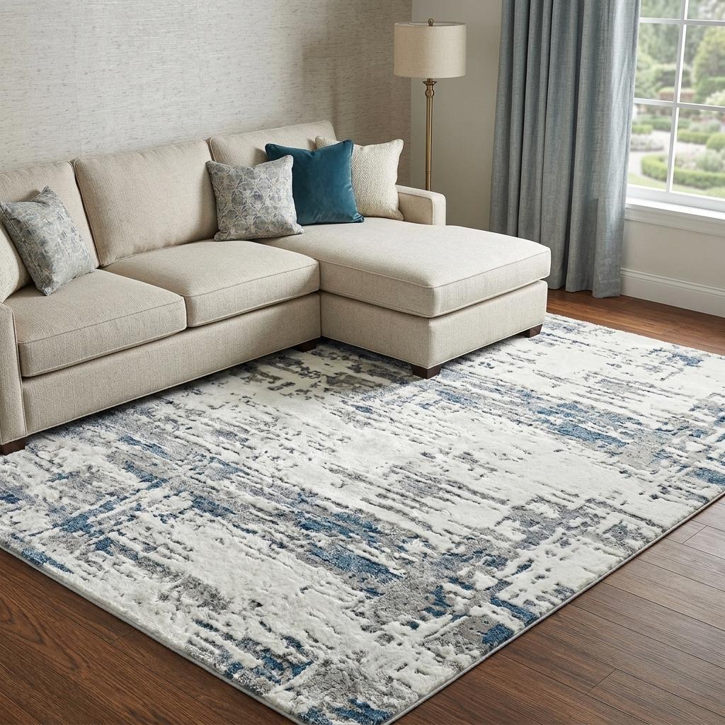 10' X 14' Orange And Peach Abstract Shag Washable Area Rug With UV Protection - HomeRoots - Flyclothing LLC