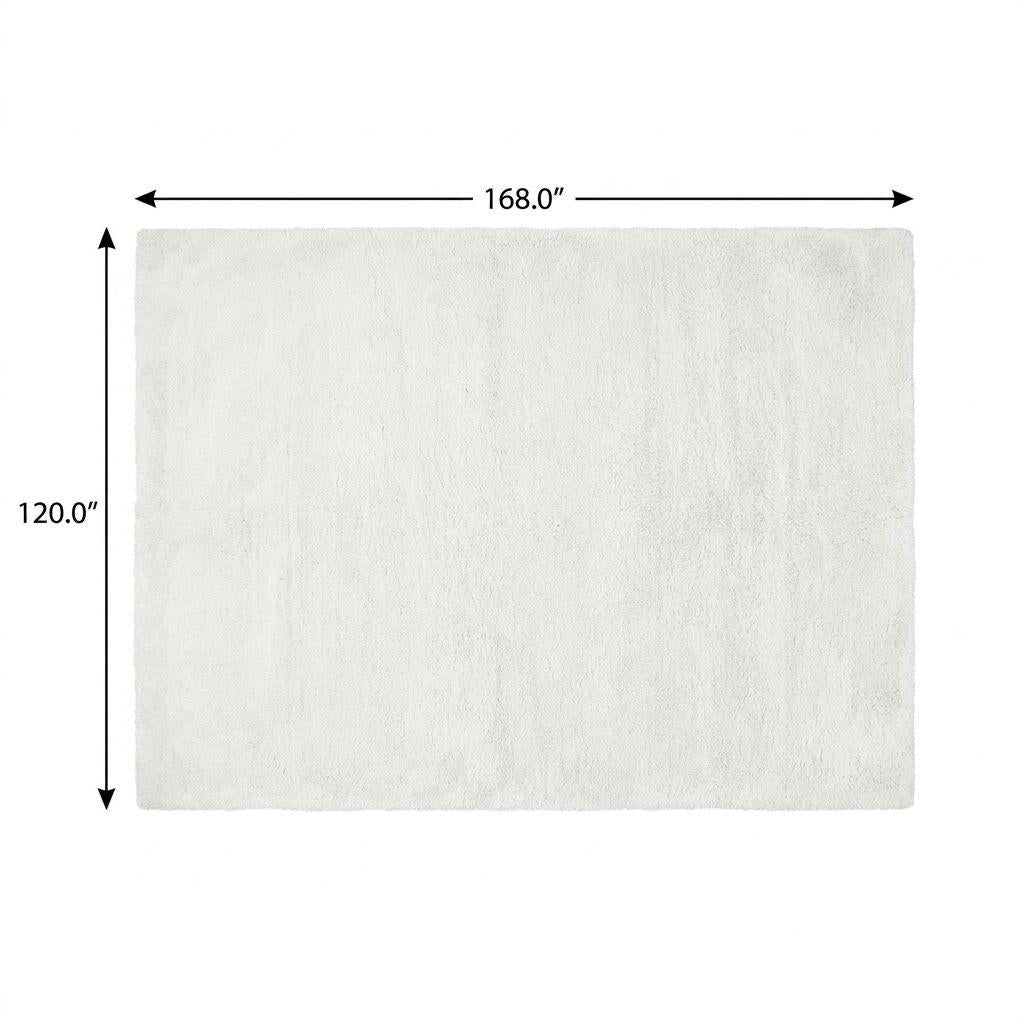 10' X 14' Orange And Peach Abstract Shag Washable Area Rug With UV Protection - HomeRoots - Flyclothing LLC