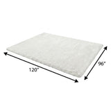 8' X 10' Gray And Charcoal Abstract Shag Washable Area Rug With UV Protection - HomeRoots - Flyclothing LLC