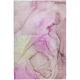 3' X 5' Pink And Purple Abstract Shag Washable Area Rug With UV Protection - HomeRoots - Flyclothing LLC