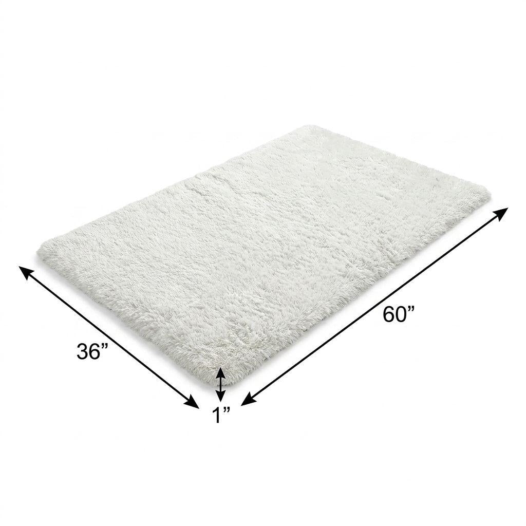 3' X 5' Pink And Purple Abstract Shag Washable Area Rug With UV Protection - HomeRoots - Flyclothing LLC