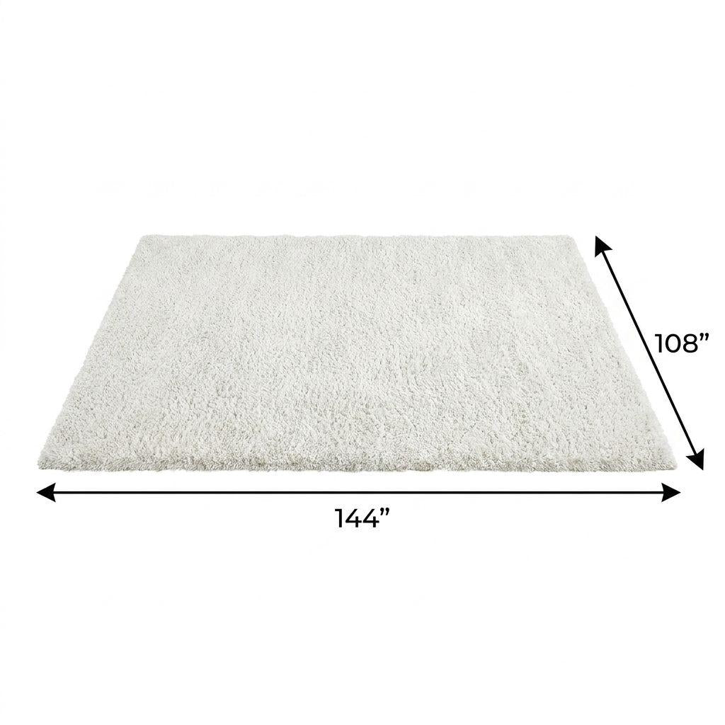 9' X 12' Gray And Charcoal Abstract Shag Washable Area Rug With UV Protection - HomeRoots - Flyclothing LLC