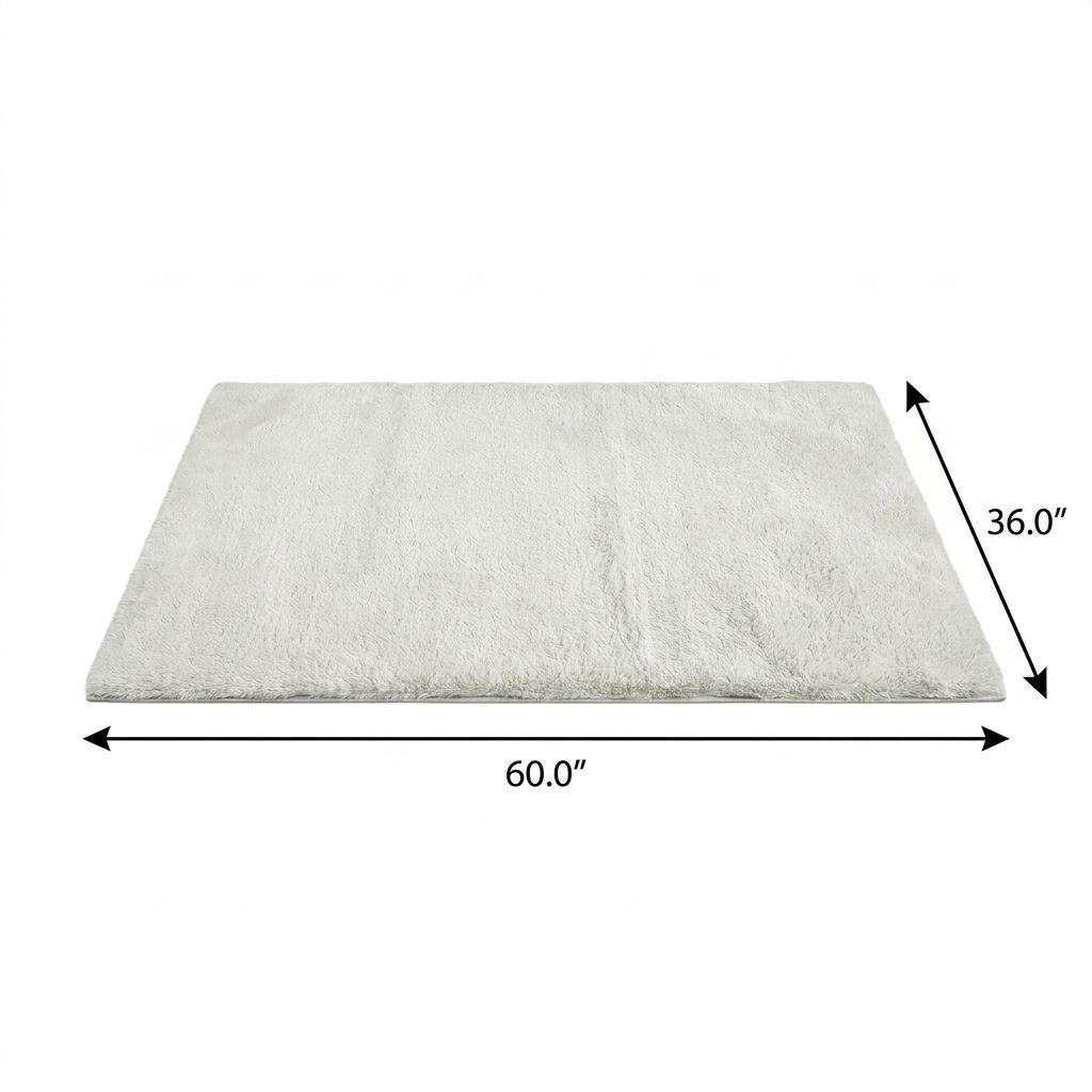 3' X 5' Teal And Turquoise Abstract Shag Washable Area Rug With UV Protection - HomeRoots - Flyclothing LLC