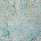 8' Teal And Turquoise Abstract Shag Washable Round Rug With UV Protection - HomeRoots - Flyclothing LLC