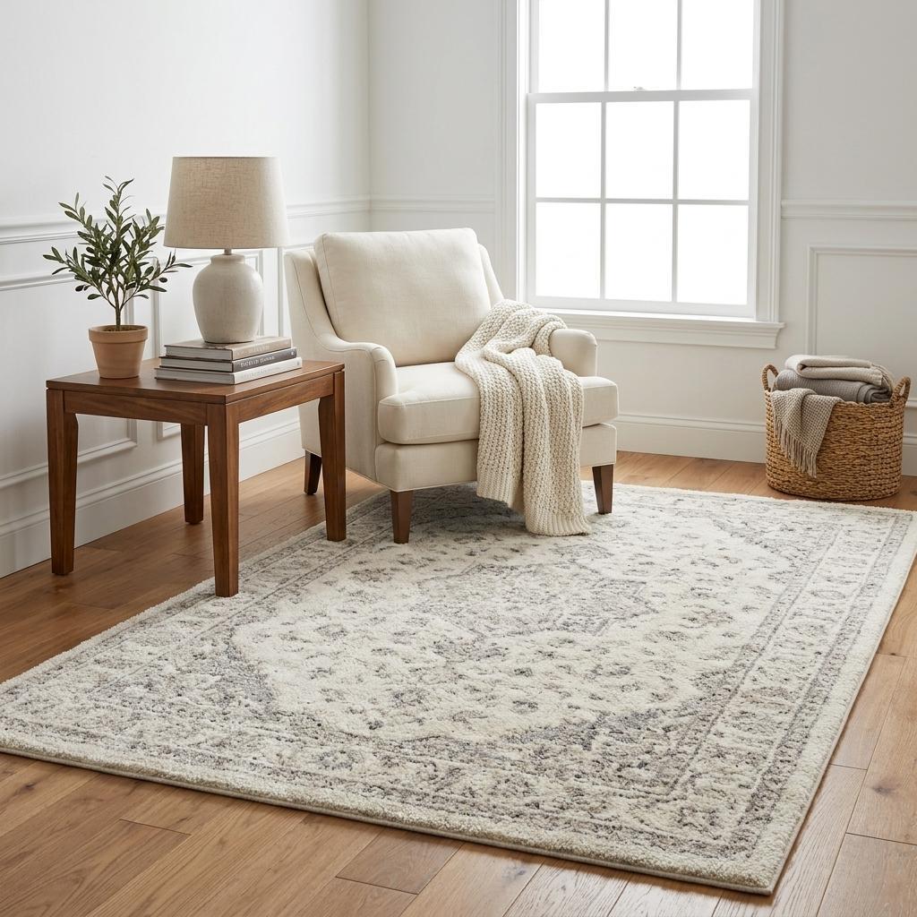 5' X 8' Purple And Ivory Abstract Shag Washable Area Rug With UV Protection - HomeRoots - Flyclothing LLC