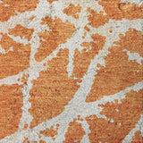 8' X 10' Orange And Ivory Geometric Shag Washable Area Rug With UV Protection - HomeRoots - Flyclothing LLC