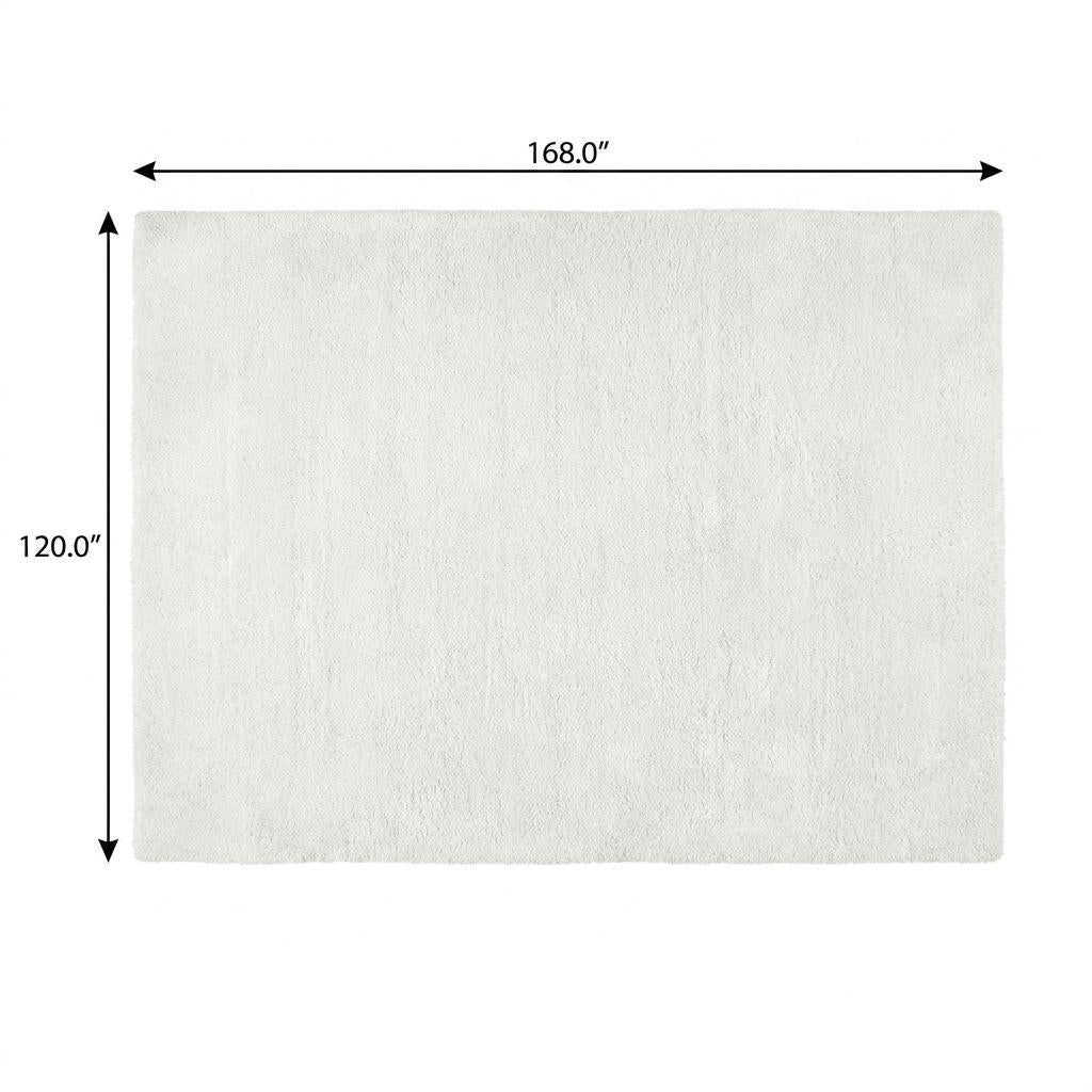10' X 14' Purple And Ivory Abstract Shag Washable Area Rug With UV Protection - HomeRoots - Flyclothing LLC