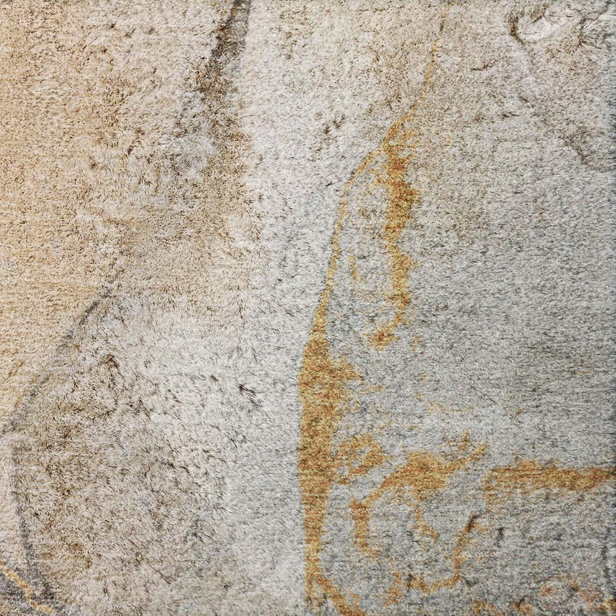 9' X 12' Beige And Taupe Abstract Shag Washable Area Rug With UV Protection - HomeRoots - Flyclothing LLC
