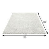 9' X 12' Beige And Taupe Abstract Shag Washable Area Rug With UV Protection - HomeRoots - Flyclothing LLC