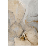 10' X 14' Beige And Taupe Abstract Shag Washable Area Rug With UV Protection - HomeRoots - Flyclothing LLC
