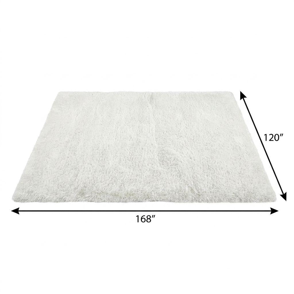 10' X 14' Beige And Taupe Abstract Shag Washable Area Rug With UV Protection - HomeRoots - Flyclothing LLC