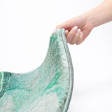 9' X 12' Green And Teal Abstract Shag Washable Area Rug With UV Protection - HomeRoots - Flyclothing LLC