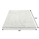 10' X 14' Teal And Ivory Abstract Shag Washable Area Rug With UV Protection - HomeRoots - Flyclothing LLC
