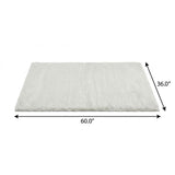 3' X 5' Green And Gray Abstract Shag Washable Area Rug With UV Protection - HomeRoots - Flyclothing LLC