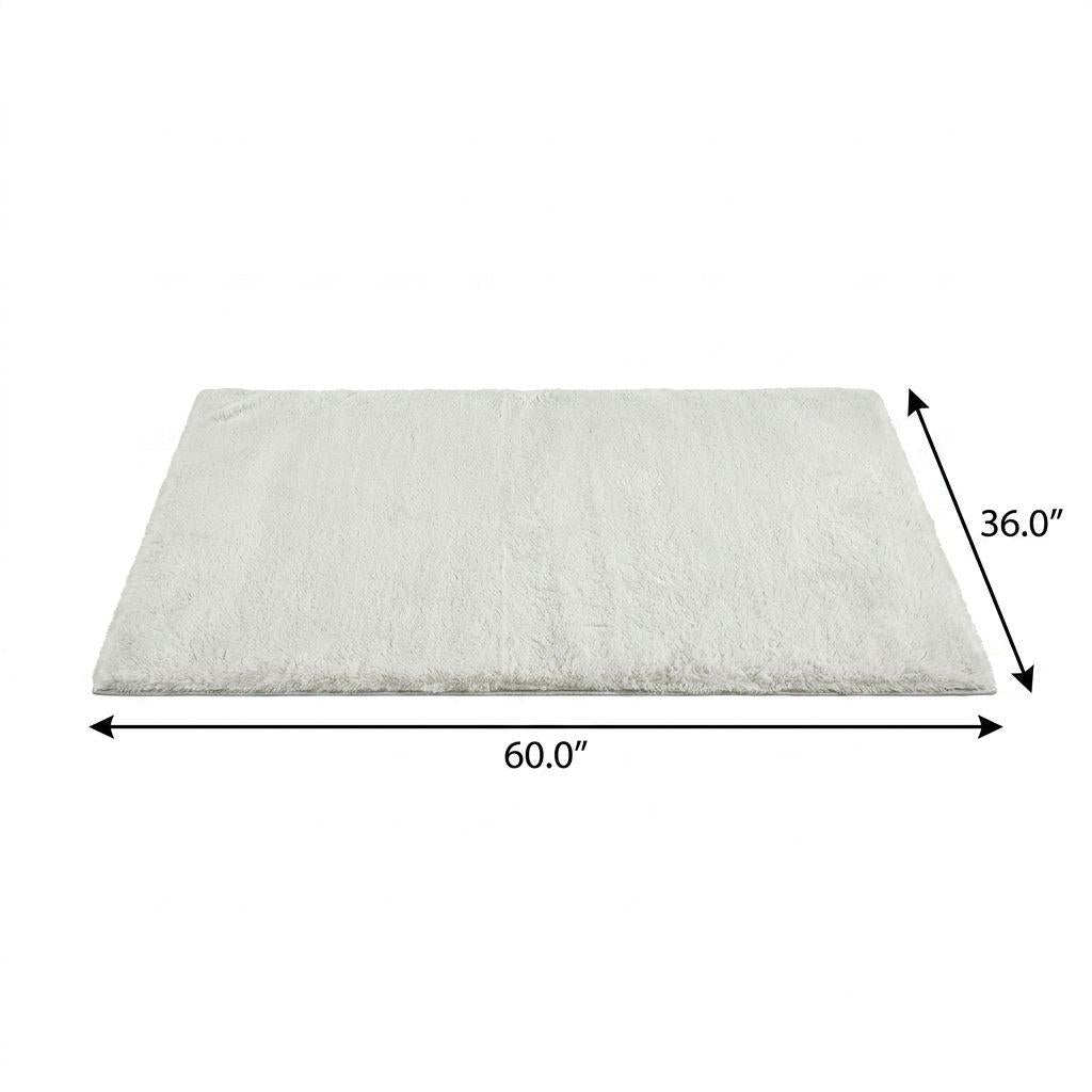 3' X 5' Green And Gray Abstract Shag Washable Area Rug With UV Protection - HomeRoots - Flyclothing LLC