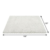 10' X 14' Pink And Ivory Geometric Shag Washable Area Rug With UV Protection - HomeRoots - Flyclothing LLC