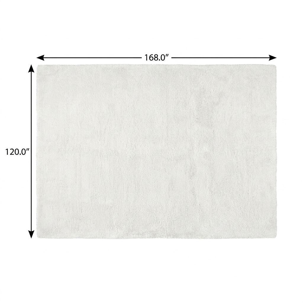 10' X 14' Beige And Ivory Abstract Shag Washable Area Rug With UV Protection - HomeRoots - Flyclothing LLC