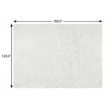 10' X 14' Beige And Ivory Abstract Shag Washable Area Rug With UV Protection - HomeRoots - Flyclothing LLC