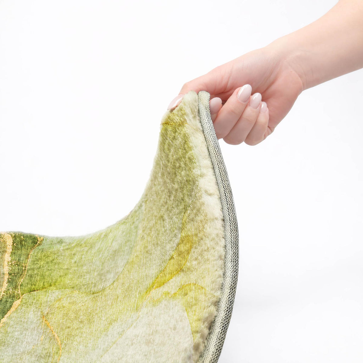8' X 10' Green And Yellow Abstract Shag Washable Area Rug With UV Protection - HomeRoots - Flyclothing LLC