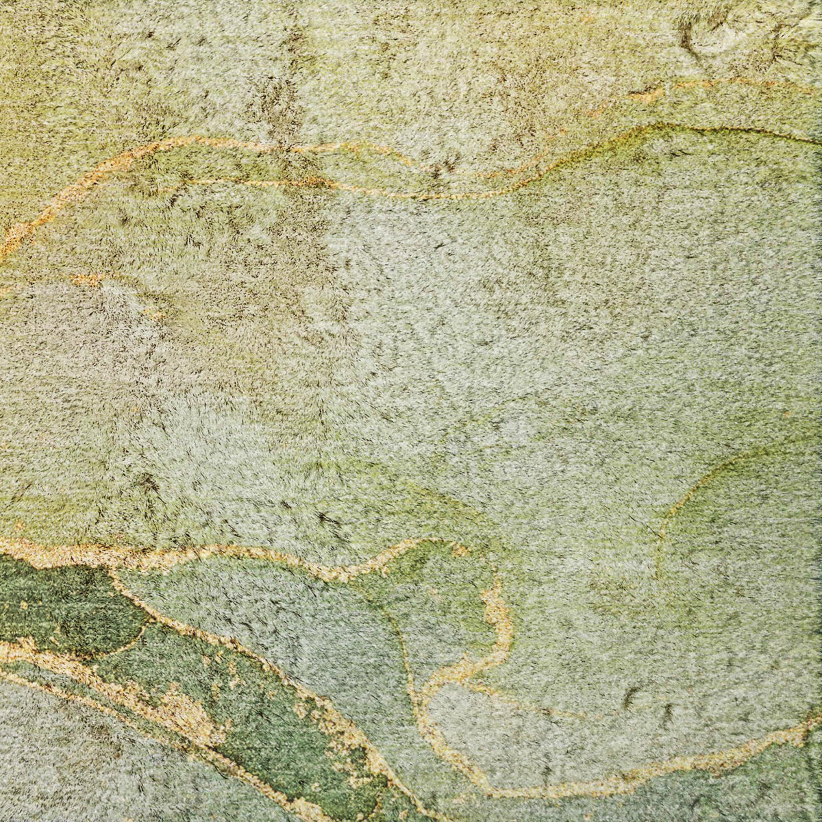 8' X 10' Green And Yellow Abstract Shag Washable Area Rug With UV Protection - HomeRoots - Flyclothing LLC