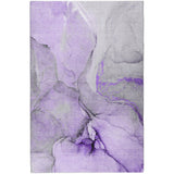 9' X 12' Purple And Lilac Abstract Shag Washable Area Rug With UV Protection - HomeRoots - Flyclothing LLC