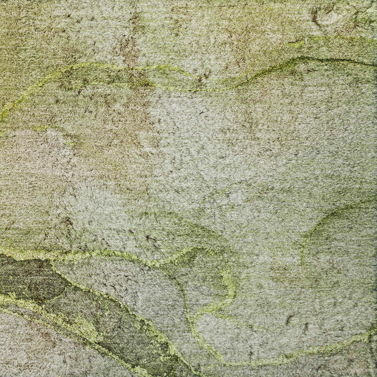 3' X 5' Olive Green And Green Abstract Shag Washable Area Rug With UV Protection - HomeRoots - Flyclothing LLC