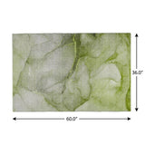 3' X 5' Olive Green And Green Abstract Shag Washable Area Rug With UV Protection - HomeRoots - Flyclothing LLC