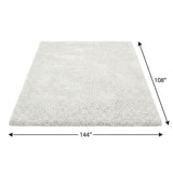 9' X 12' Green And Lime Green Abstract Shag Washable Area Rug With UV Protection - HomeRoots - Flyclothing LLC