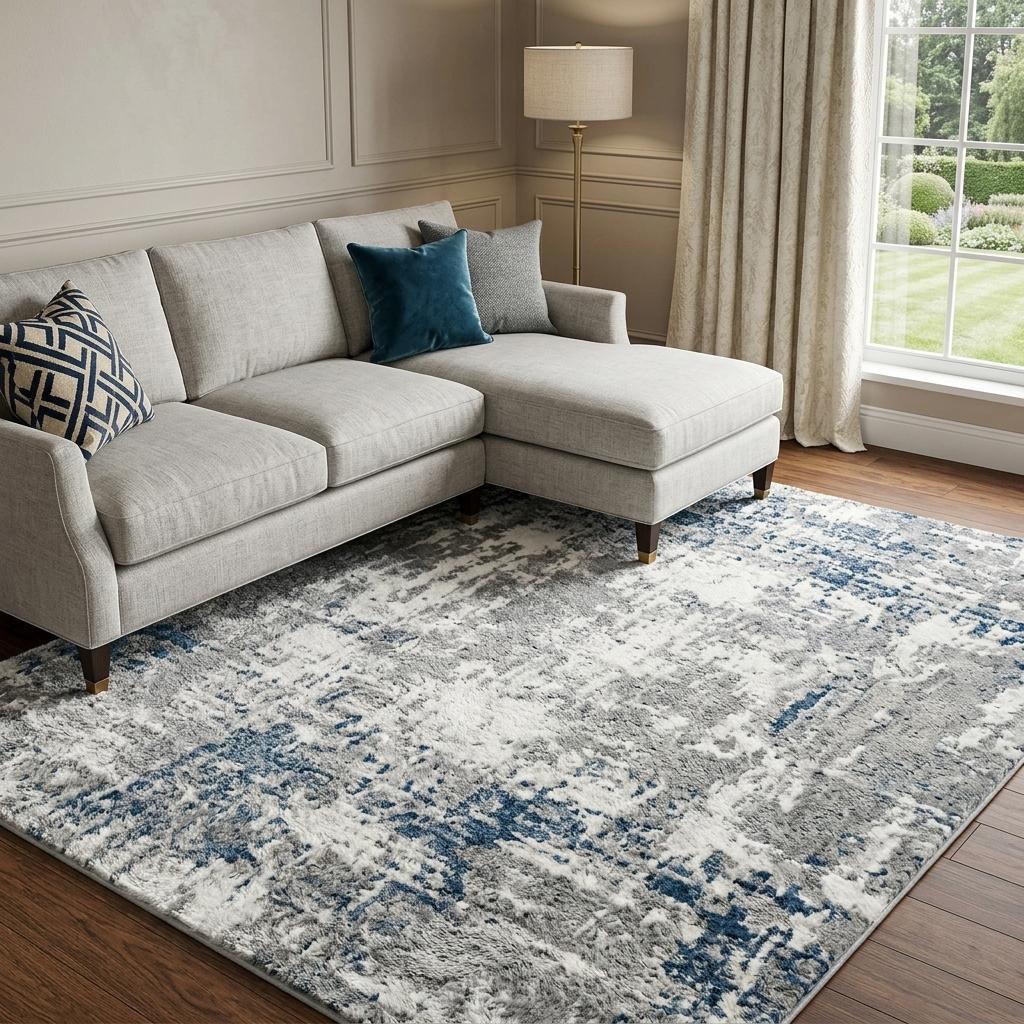 10' X 14' Green And Lime Green Abstract Shag Washable Area Rug With UV Protection - HomeRoots - Flyclothing LLC