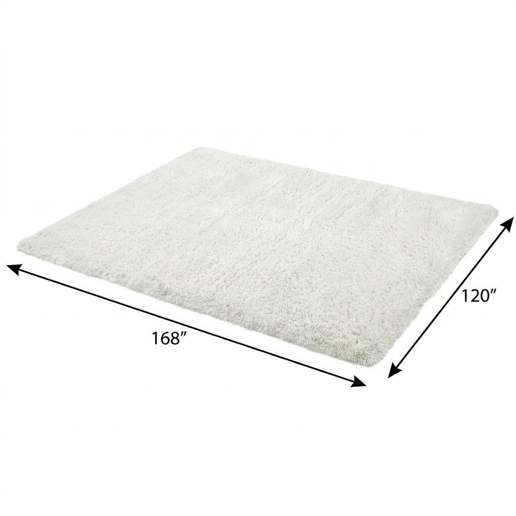 10' X 14' Green And Lime Green Abstract Shag Washable Area Rug With UV Protection - HomeRoots - Flyclothing LLC