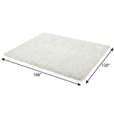 10' X 14' Green And Lime Green Abstract Shag Washable Area Rug With UV Protection - HomeRoots - Flyclothing LLC