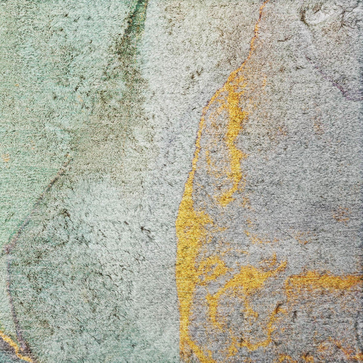 5' X 8' Teal And Blue Abstract Shag Washable Area Rug With UV Protection - HomeRoots - Flyclothing LLC