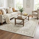 5' X 8' Orange And Peach Abstract Shag Washable Area Rug With UV Protection - HomeRoots - Flyclothing LLC