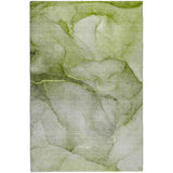 9' X 12' Olive Green And Green Abstract Shag Washable Area Rug With UV Protection - HomeRoots - Flyclothing LLC