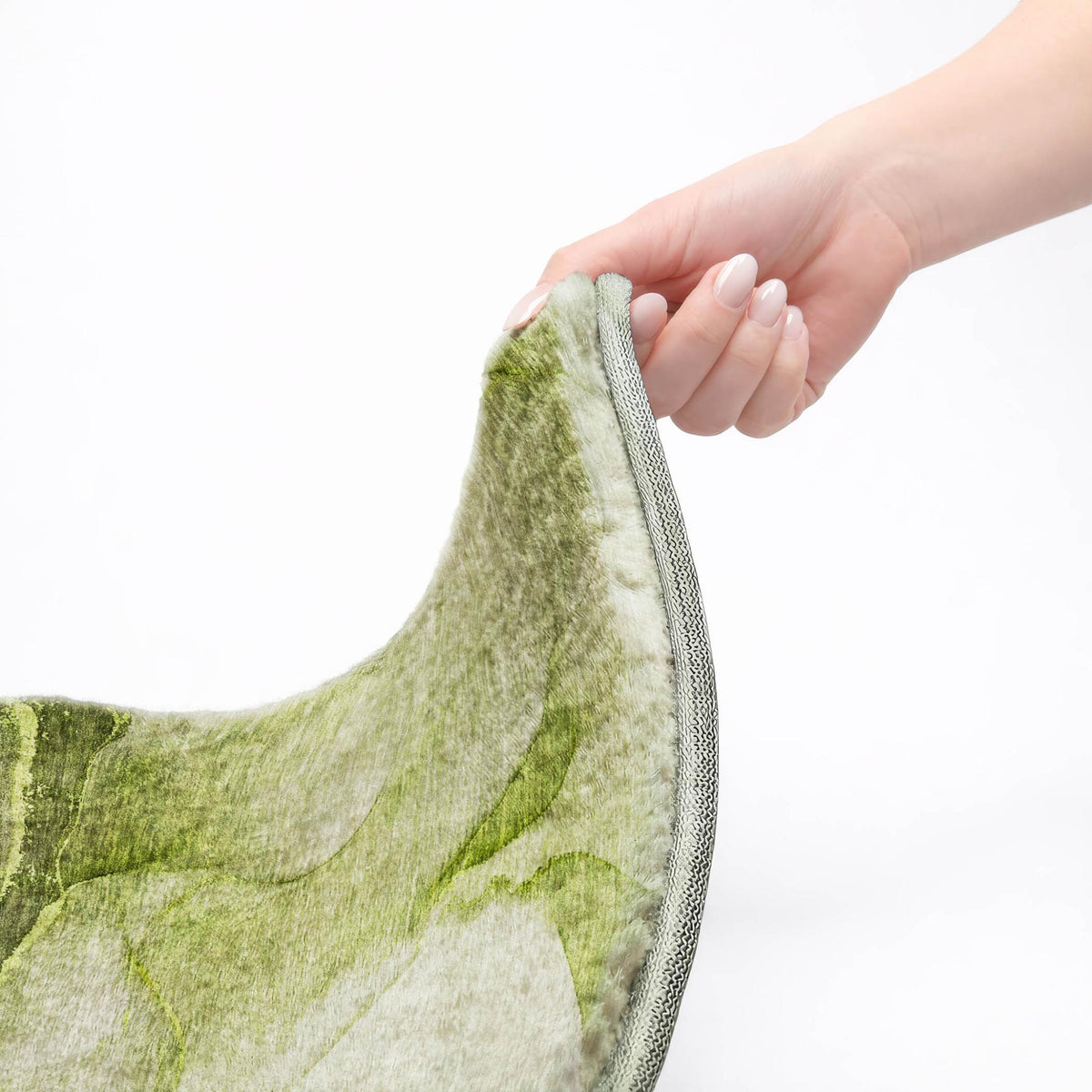 9' X 12' Olive Green And Green Abstract Shag Washable Area Rug With UV Protection - HomeRoots - Flyclothing LLC