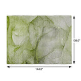 9' X 12' Olive Green And Green Abstract Shag Washable Area Rug With UV Protection - HomeRoots - Flyclothing LLC