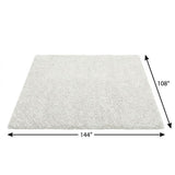 9' X 12' Teal And Blue Abstract Shag Washable Area Rug With UV Protection - HomeRoots - Flyclothing LLC