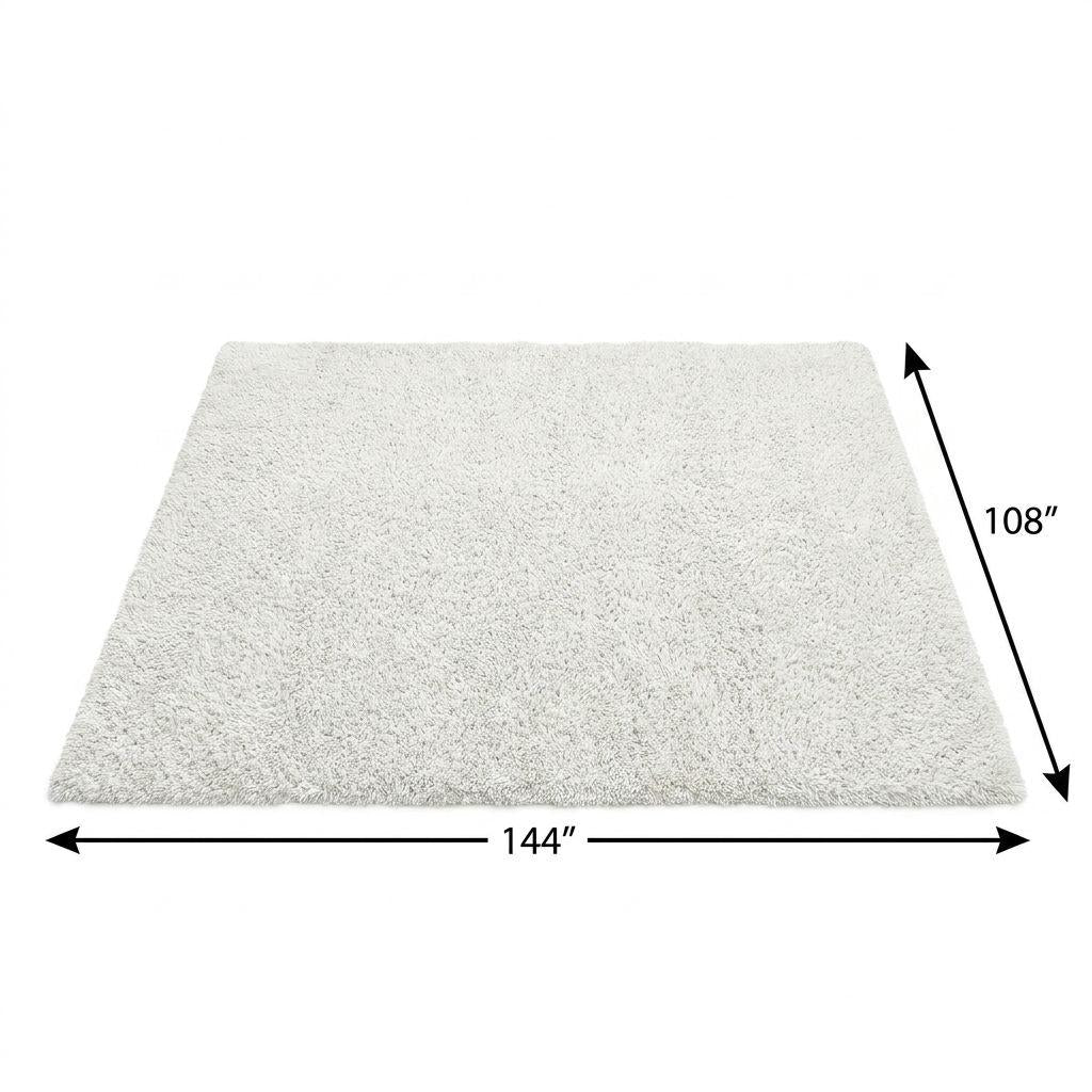 9' X 12' Teal And Blue Abstract Shag Washable Area Rug With UV Protection - HomeRoots - Flyclothing LLC