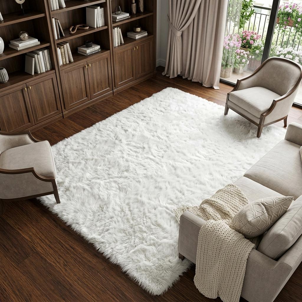 9' X 12' Orange And Peach Abstract Shag Washable Area Rug With UV Protection - HomeRoots - Flyclothing LLC