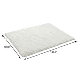 9' X 12' Orange And Peach Abstract Shag Washable Area Rug With UV Protection - HomeRoots - Flyclothing LLC