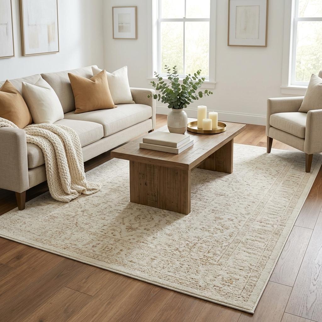 5' X 8' Yellow And Ivory Geometric Shag Washable Area Rug With UV Protection - HomeRoots - Flyclothing LLC