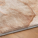5' X 8' Taupe And Gray Abstract Shag Washable Area Rug With UV Protection - HomeRoots - Flyclothing LLC