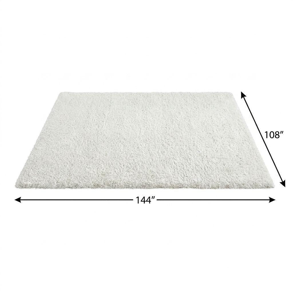 9' X 12' Blue And Denim Blue Abstract Shag Washable Area Rug With UV Protection - HomeRoots - Flyclothing LLC