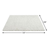 9' X 12' Blue And Denim Blue Abstract Shag Washable Area Rug With UV Protection - HomeRoots - Flyclothing LLC