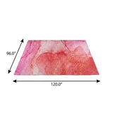 8' X 10' Pink And Blush Abstract Shag Washable Area Rug With UV Protection - HomeRoots - Flyclothing LLC