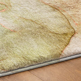 3' X 5' Teal And Orange Abstract Shag Washable Area Rug With UV Protection - HomeRoots - Flyclothing LLC