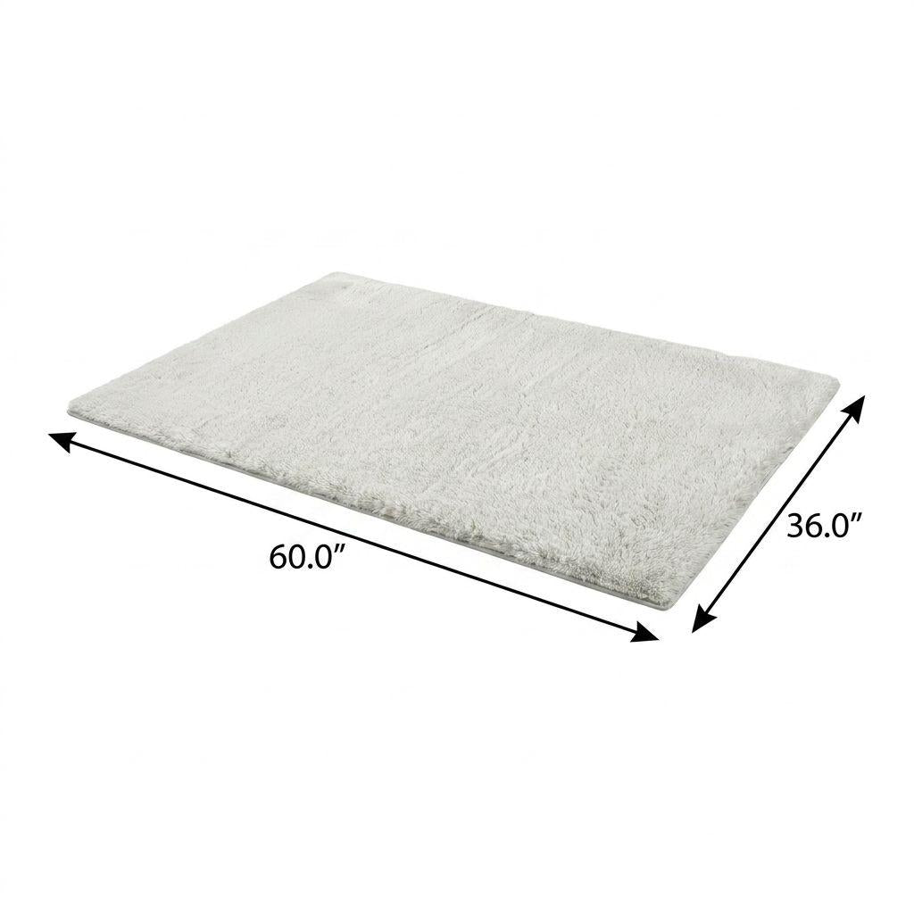 3' X 5' Orange And Peach Abstract Shag Washable Area Rug With UV Protection - HomeRoots - Flyclothing LLC